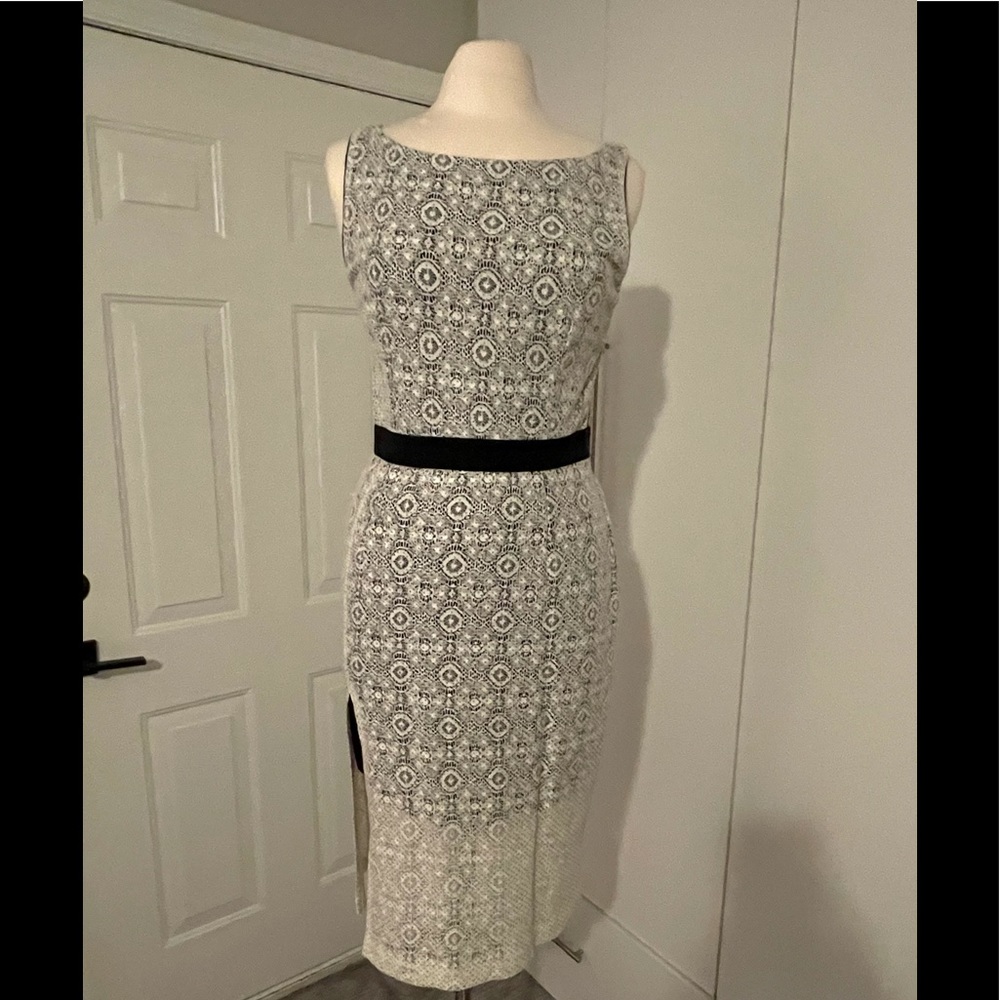 WESTON size medium black and cream dress